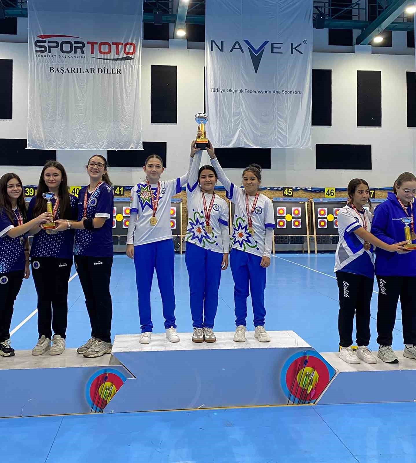 Samsun’da gerçekleştirilen 2025 Salon U-13 Salon Okçuluk Türkiye Şampiyonası’nda Muğla