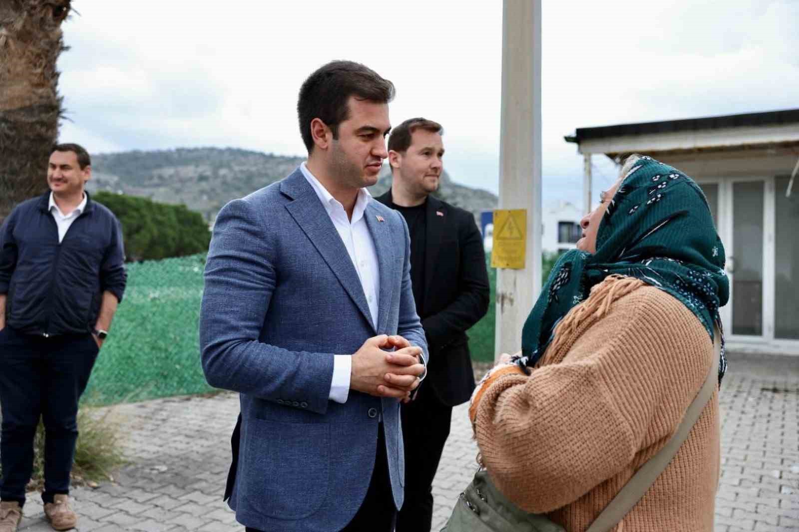 Bodrum Belediye Başkanı Tamer Mandalinci, ilçe genelinde sürdürdüğü saha ziyaretlerine