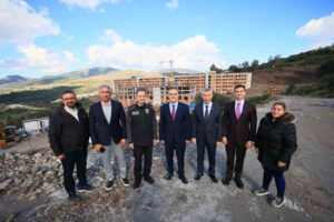 Muğla’nın Bodrum ilçesinde yapımı devam eden 400 öğrenci kapasiteli öğrenci