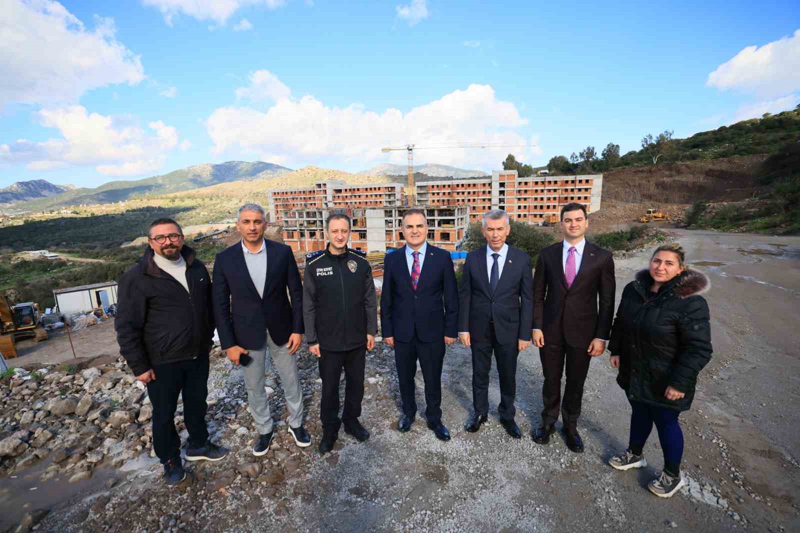 Muğla’nın Bodrum ilçesinde yapımı devam eden 400 öğrenci kapasiteli öğrenci