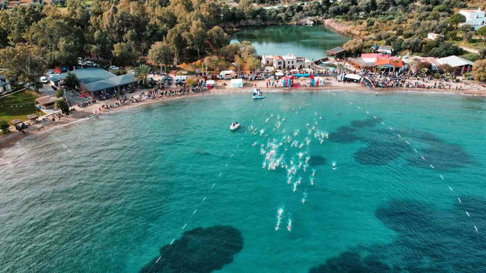 Muğla’nın Datça ilçesi, Türkiye’nin en köklü açık deniz kış yüzme