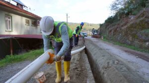 MUSKİ Genel Müdürlüğü, Marmaris ilçesi Karaca Mahallesi’nde vatandaşların özel mülkiyetlerinden