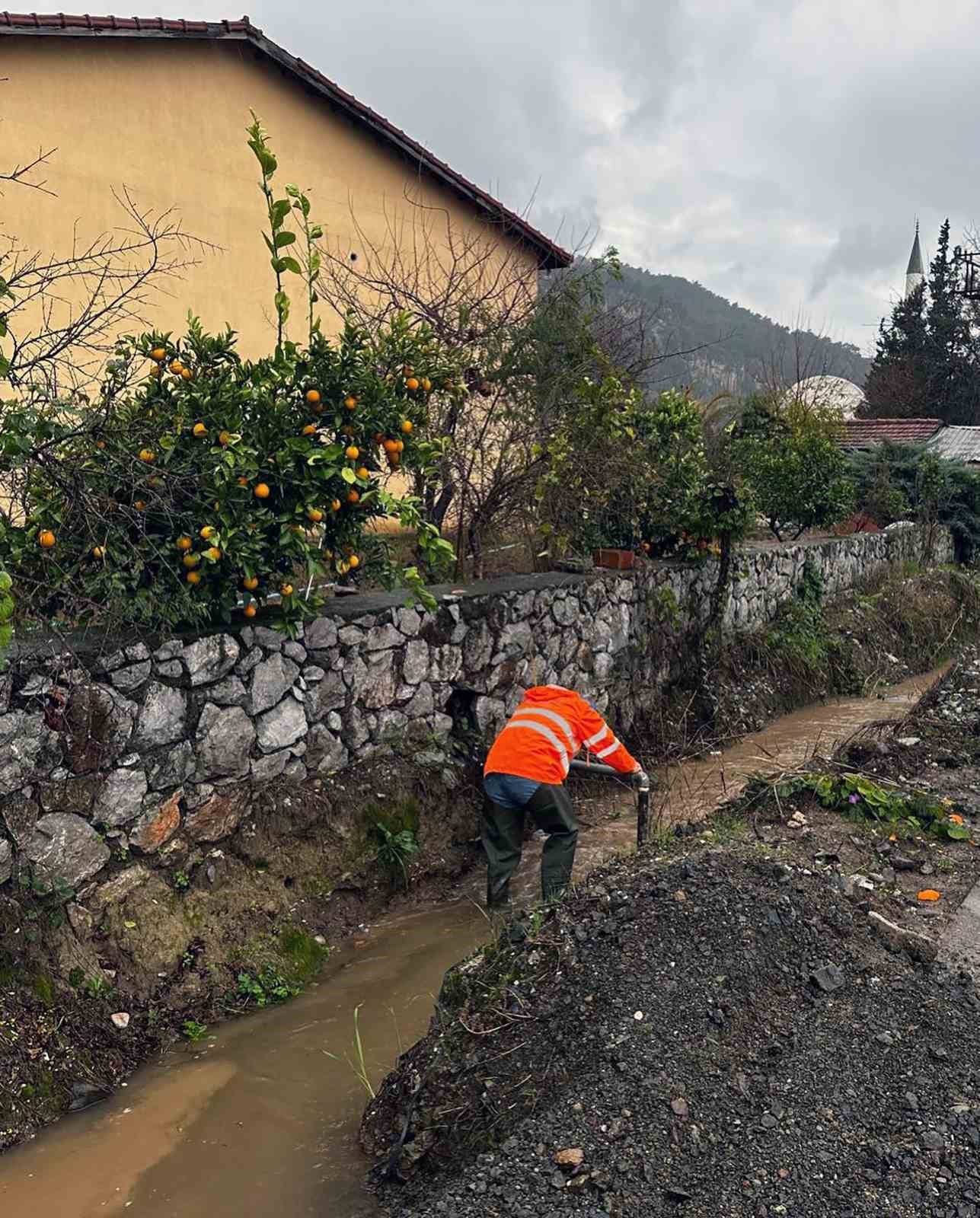 Meteoroloji Genel Müdürlüğü’nün Muğla geneli için sağanak yağış uyarısının ardından