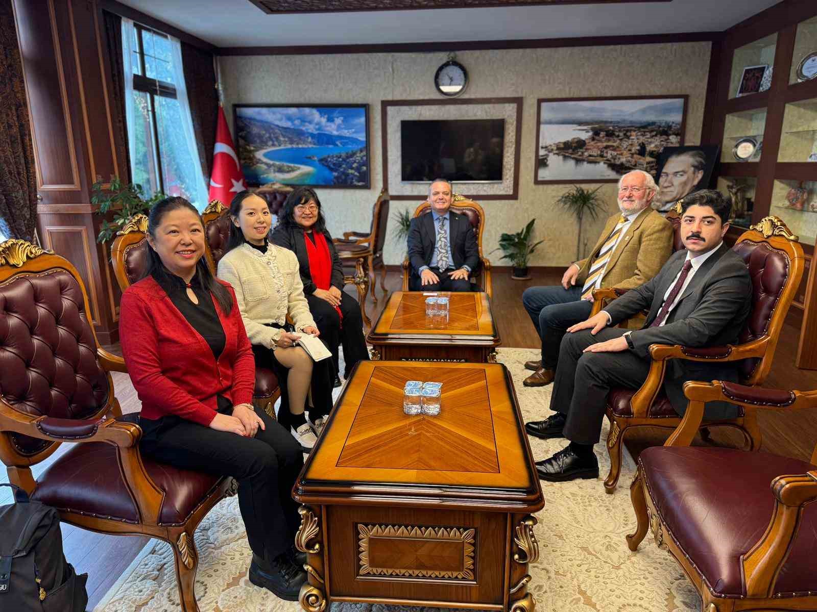 Çin Yeni Yılı etkinlikleri kapsamında Fethiye’ye gelen Çin Halk Cumhuriyeti’nden