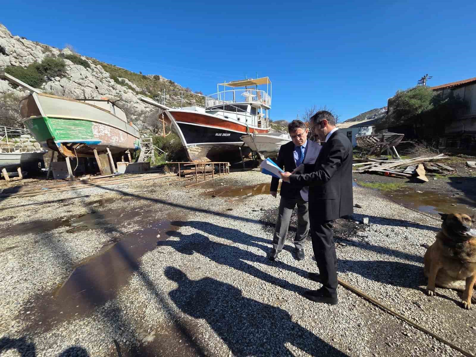 Muğla’nın Marmaris ilçesine bağlı Bozburun Tersane Bölgesi’nde planlanan yatırım alanlarına