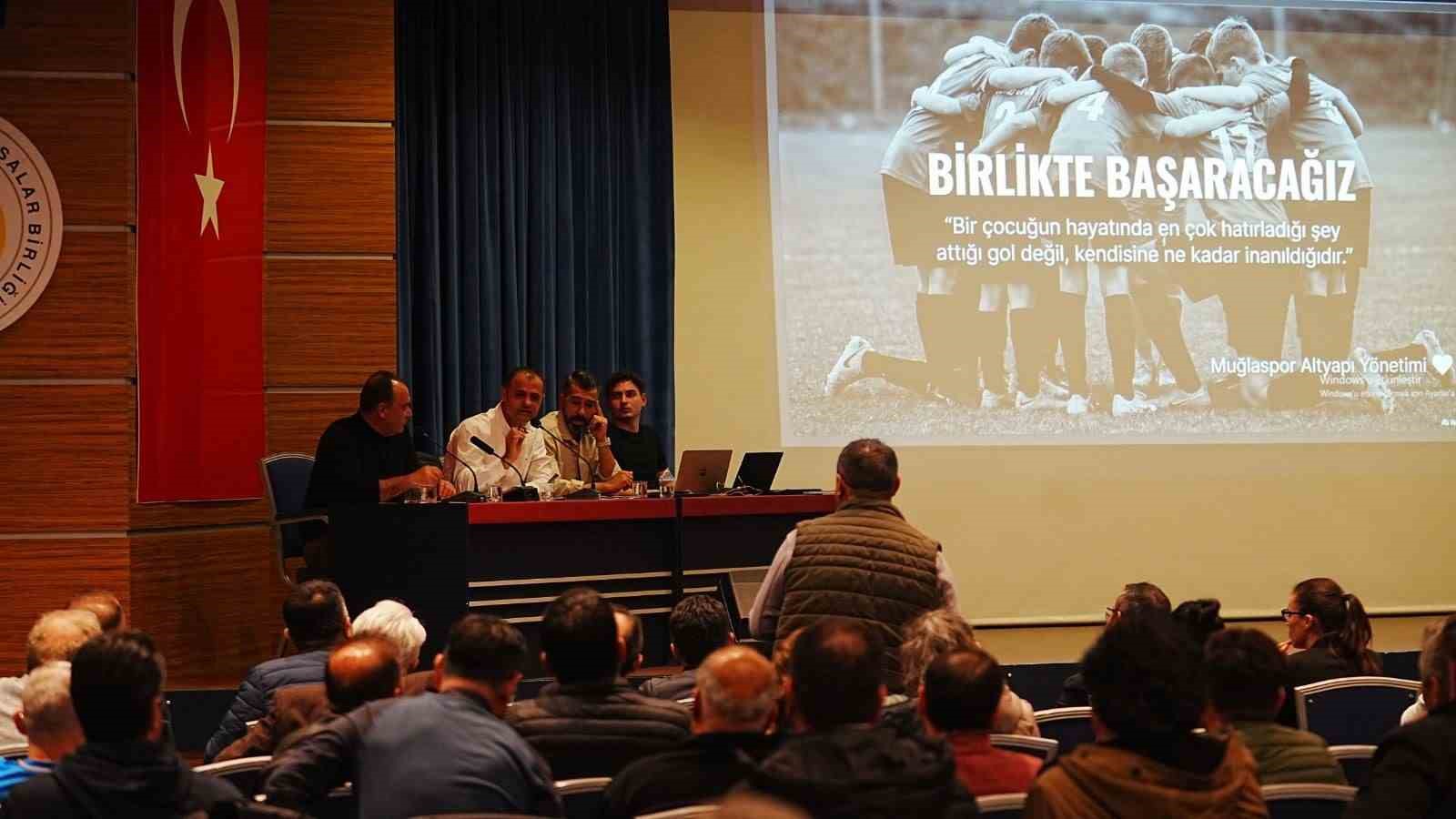 Muğlaspor’da altyapı sezon değerlendirmesi ve veli bilgilendirme toplantısı yapıldı. "Birlik