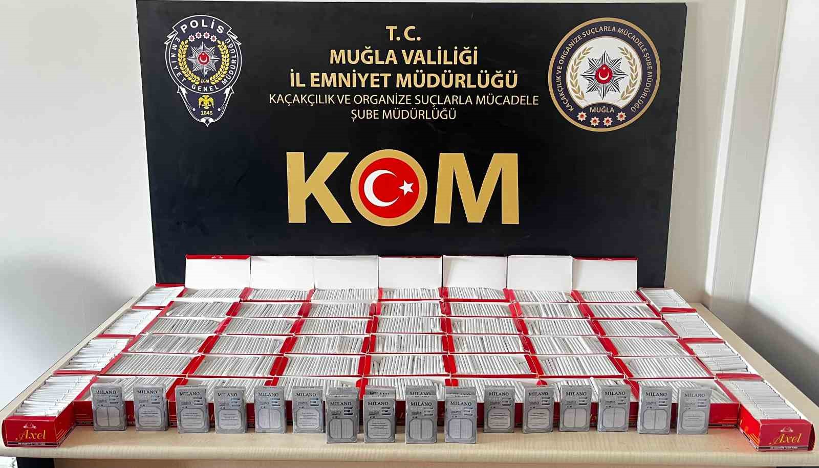 Yatağan Cumhuriyet Başsavcılığı koordinesinde, kaçak tütün ve tütün mamulleri satışı