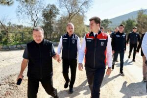 Bodrum Belediye Başkanı Tamer Mandalinci, Bodrum genelinde devam eden altyapı