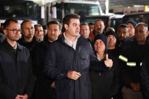 Bodrum Belediye Başkanı Tamer Mandalinci, Temizlik İşleri Müdürlüğü tarafından düzenlenen