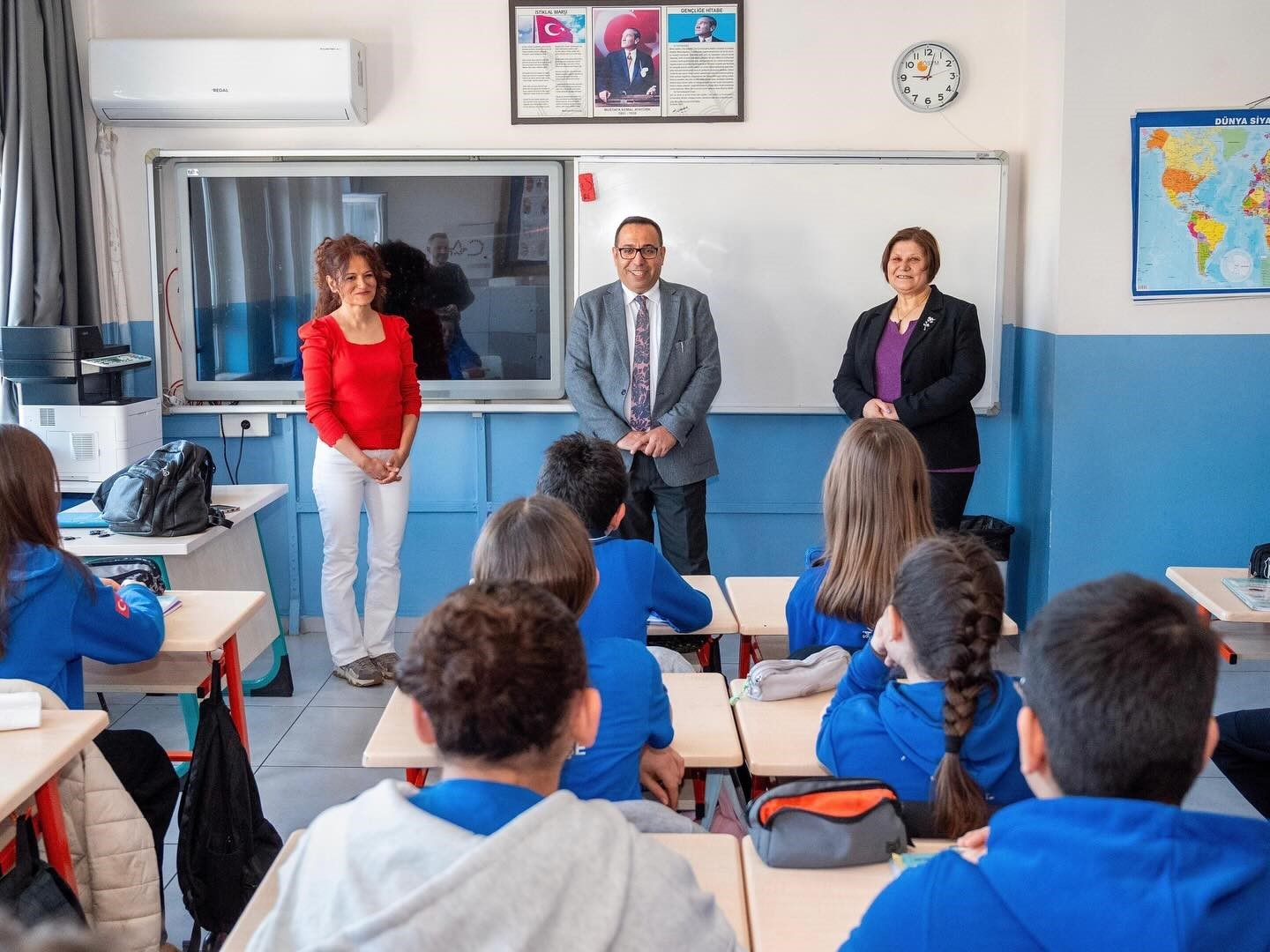 Menteşe İlçe Milli Eğitim Müdürü Mehmet Keleş, saha ziyaretleri kapsamında