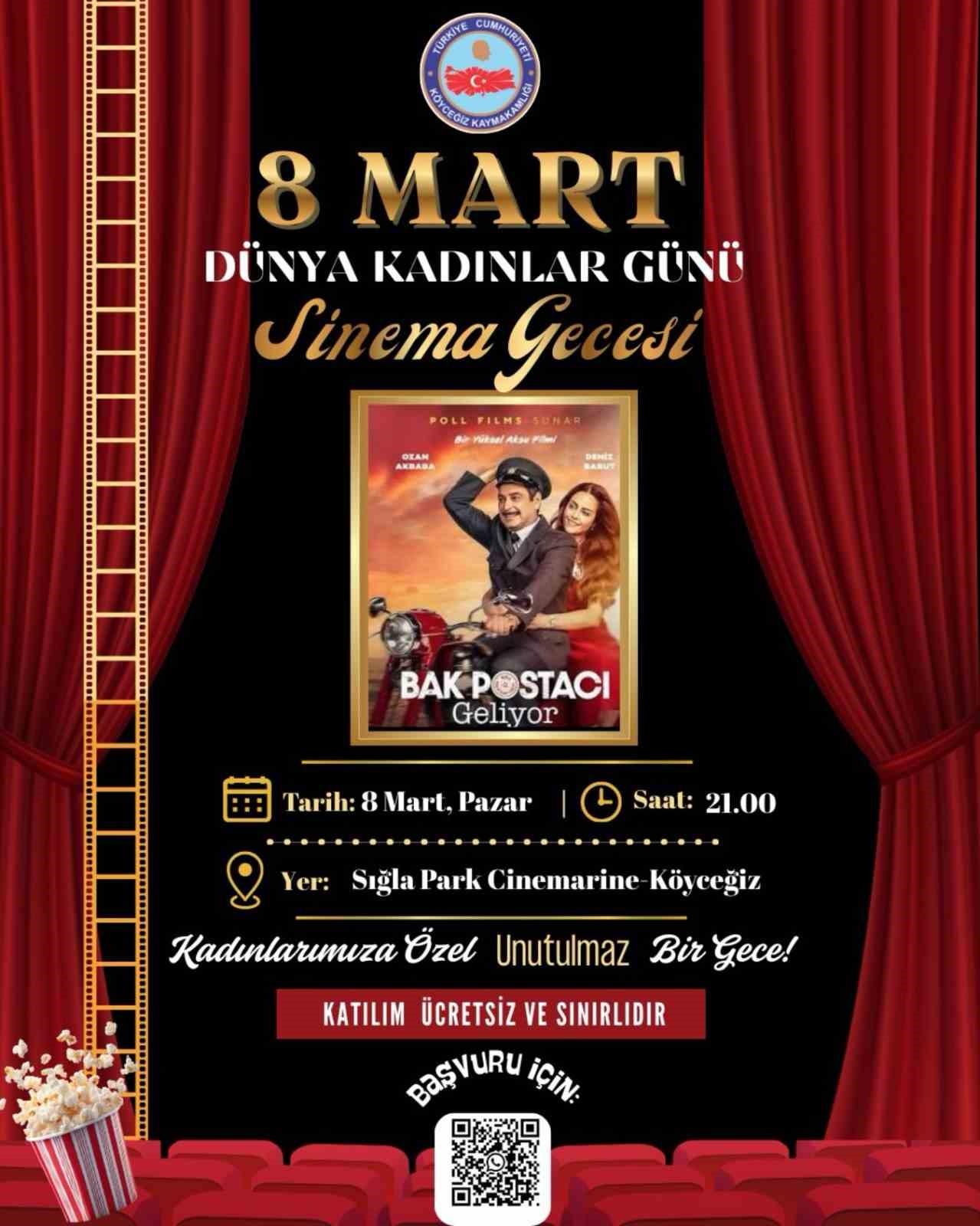 Muğla’nın Köyceğiz ilçesinde Kaymakamlık tarafından 8 Mart Dünya Kadınlar Günü’ne