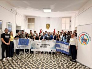 Marmaris’te Erasmus kapsamında yürütülen "AI Connects YOUth" projesi çerçevesinde ilçeye