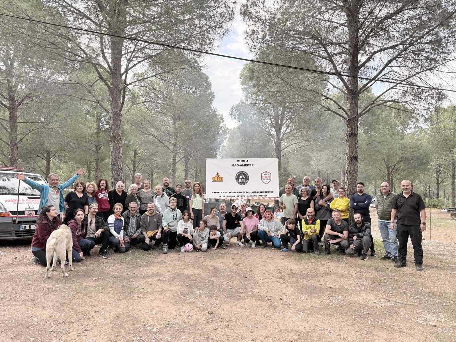 Muğla’da Mahalle Afet Gönüllüleri Acil Müdahale (MAG AME) ekipleri tarafından