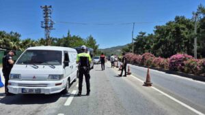 Muğla’nın Bodrum ilçesinde Kurban Bayramı tatili öncesinde asayiş ve trafik