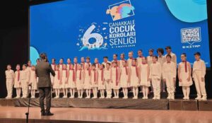 Muğla Büyükşehir Belediyesi Konservatuvarı Çoksesli Çocuk Korosu, Çanakkale’de katıldığı 6.
