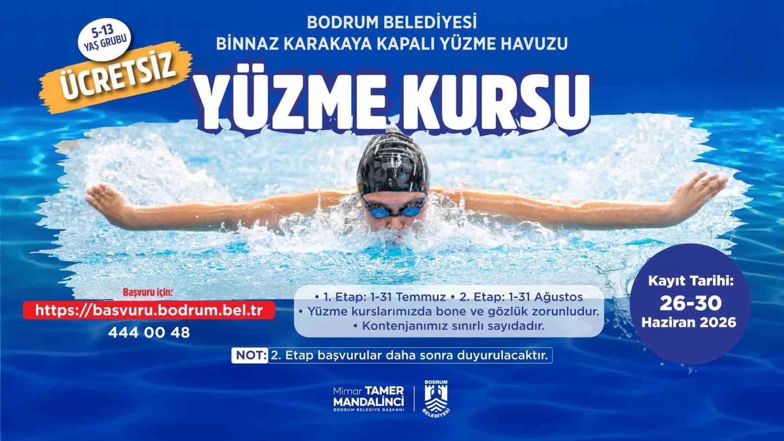 Bodrum Belediyesi tarafından çocukların yaz tatilini sporla iç içe ve