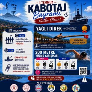 Muğla’nın Köyceğiz ilçesinde 1 Temmuz Denizcilik ve Kabotaj Bayramı kutlama