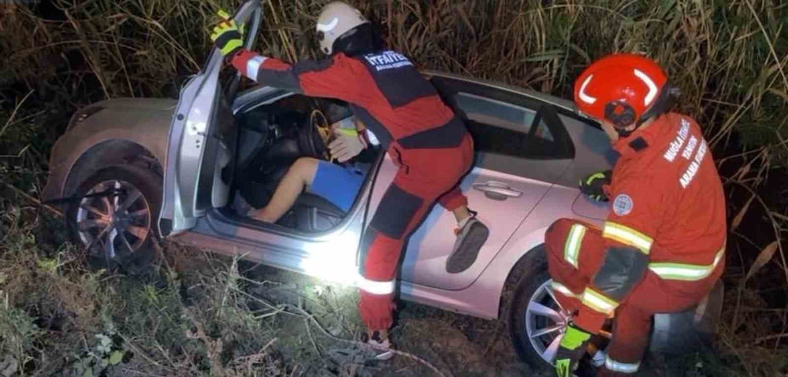 Muğla’nın Dalaman ilçesinde meydana gelen trafik kazasında, direksiyon hakimiyetini kaybeden