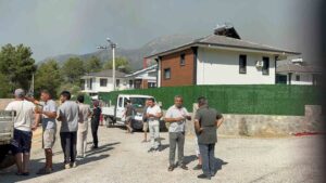 Muğla’nın Fethiye ilçesi Üzümlü Mahallesi’nde önceki gün çıkan ve kontrol