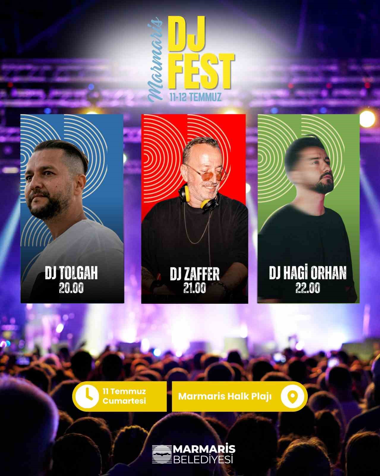 Muğla’nın Marmaris ilçesinde 11-12 Temmuz’da ikinci kez düzenlenecek Marmaris DJ