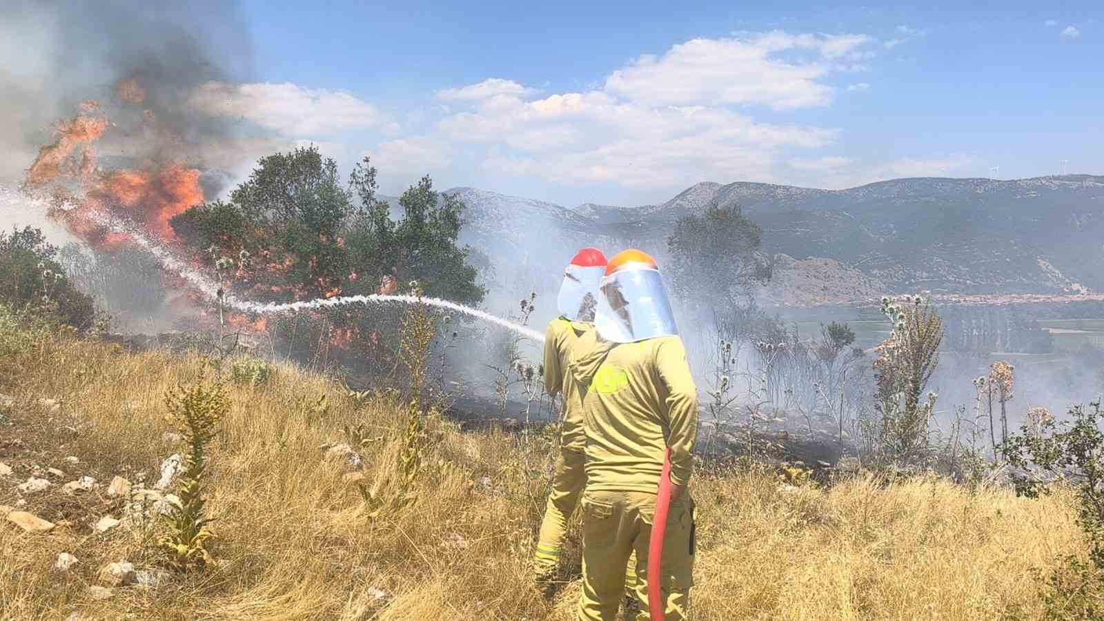 Muğla’nın Menteşe ilçesi Orhaniye Mahallesi Hamursuz mevkisinde arıtma tesisi üzerinde