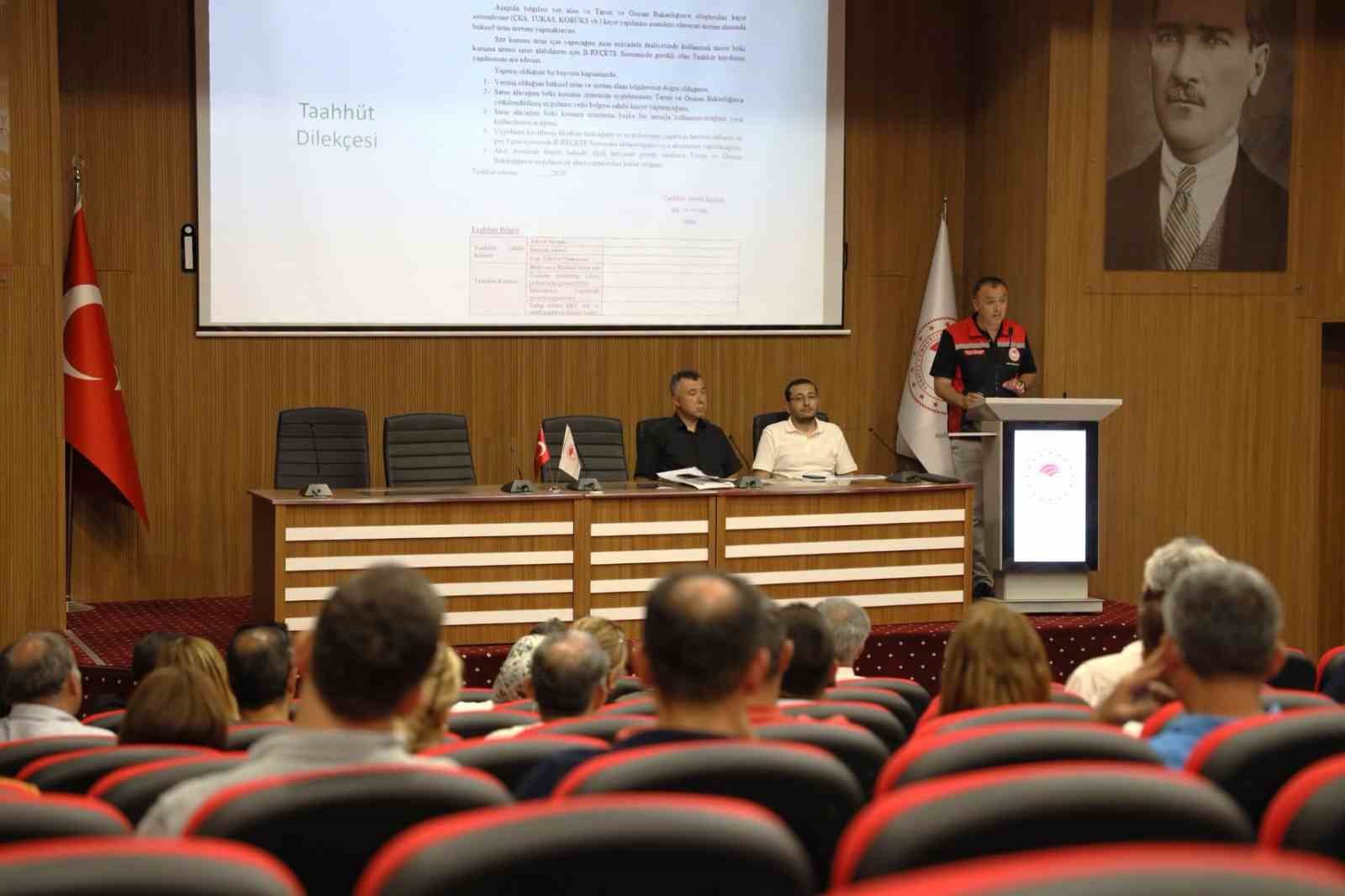 "B-Reçete Sistemi" kapsamında, Menteşe İlçe Tarım ve Orman Müdürlüğü bünyesinde