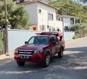 Marmaris’te etkisini artıran aşırı sıcak hava, düşük nem ve kuvvetli