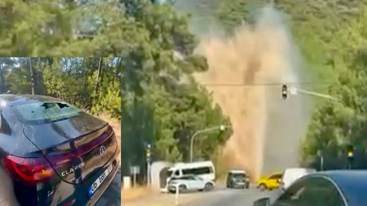 Muğla'nın Bodrum ilçesinde ana su isale hattında meydana gelen patlama
