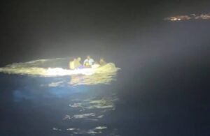 Muğla’nın Bodrum ilçesi açıklarında lastik bot içerisindeki 6 düzensiz göçmen