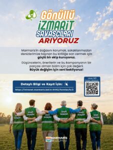 Marmaris Belediyesi, sigara izmaritlerinin yere atılmasını önlemek amacıyla örnek bir
