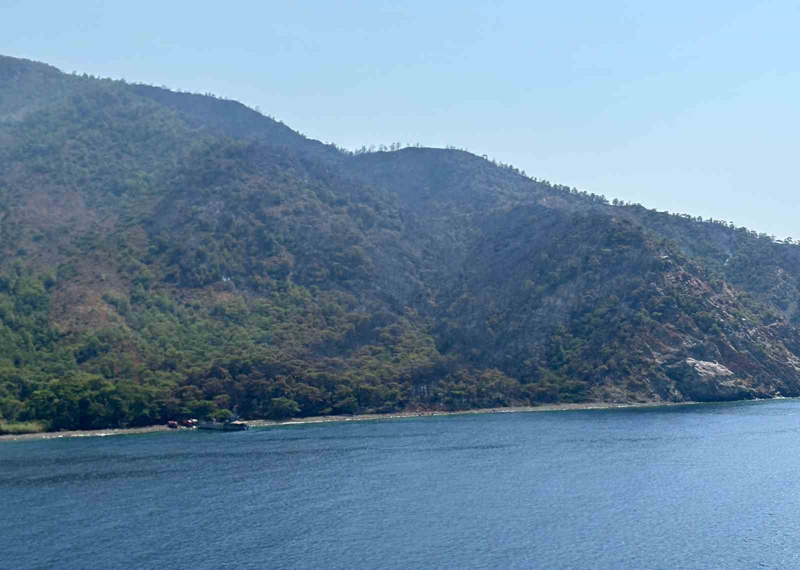 Muğla’nın Marmaris ilçesinde dün akşam saatlerinde başlayan orman yangınının enerjisi,