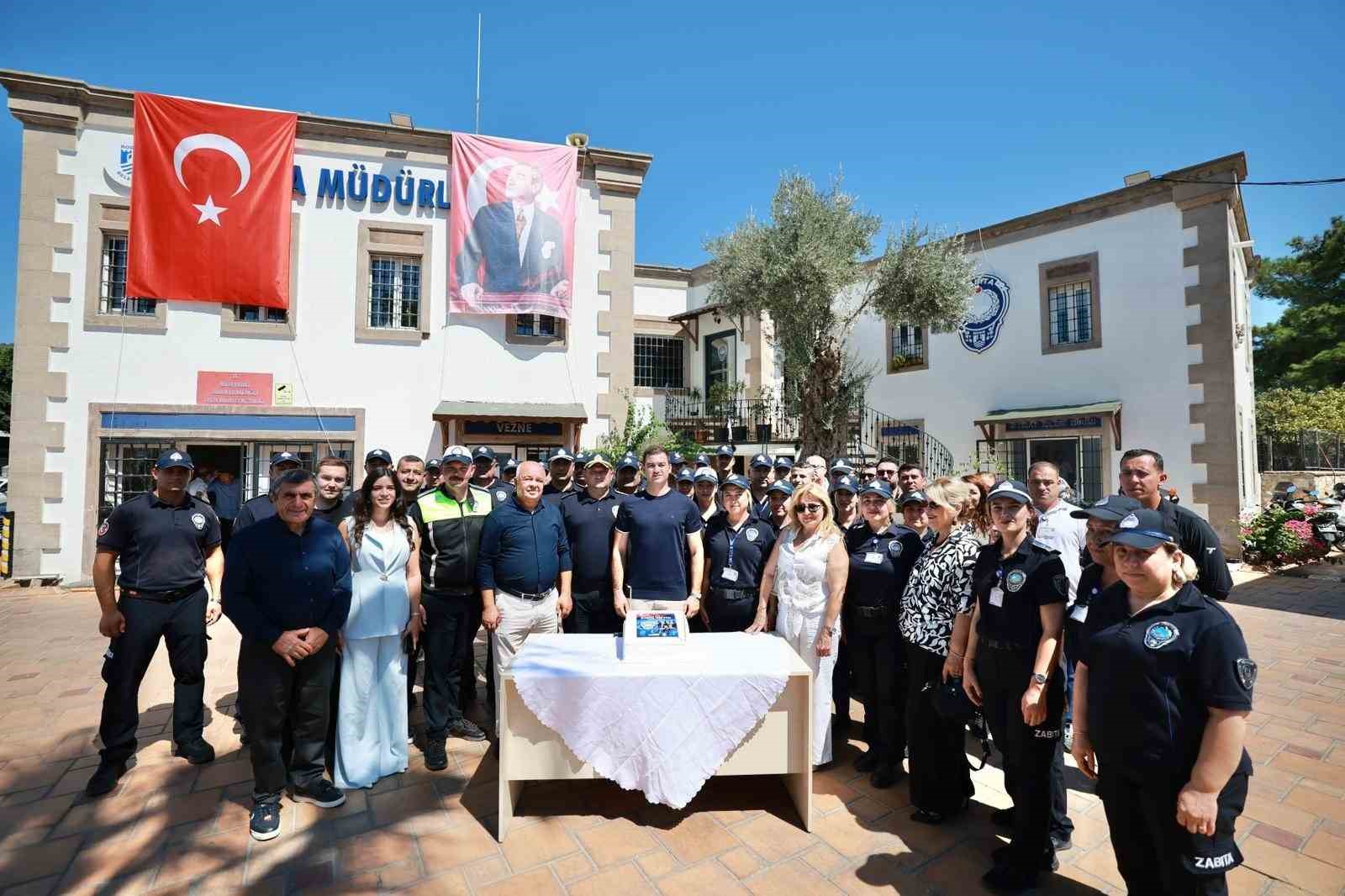 Bodrum Belediye Başkanı Tamer Mandalinci, 1-7 Eylül Zabıta Haftası kapsamında