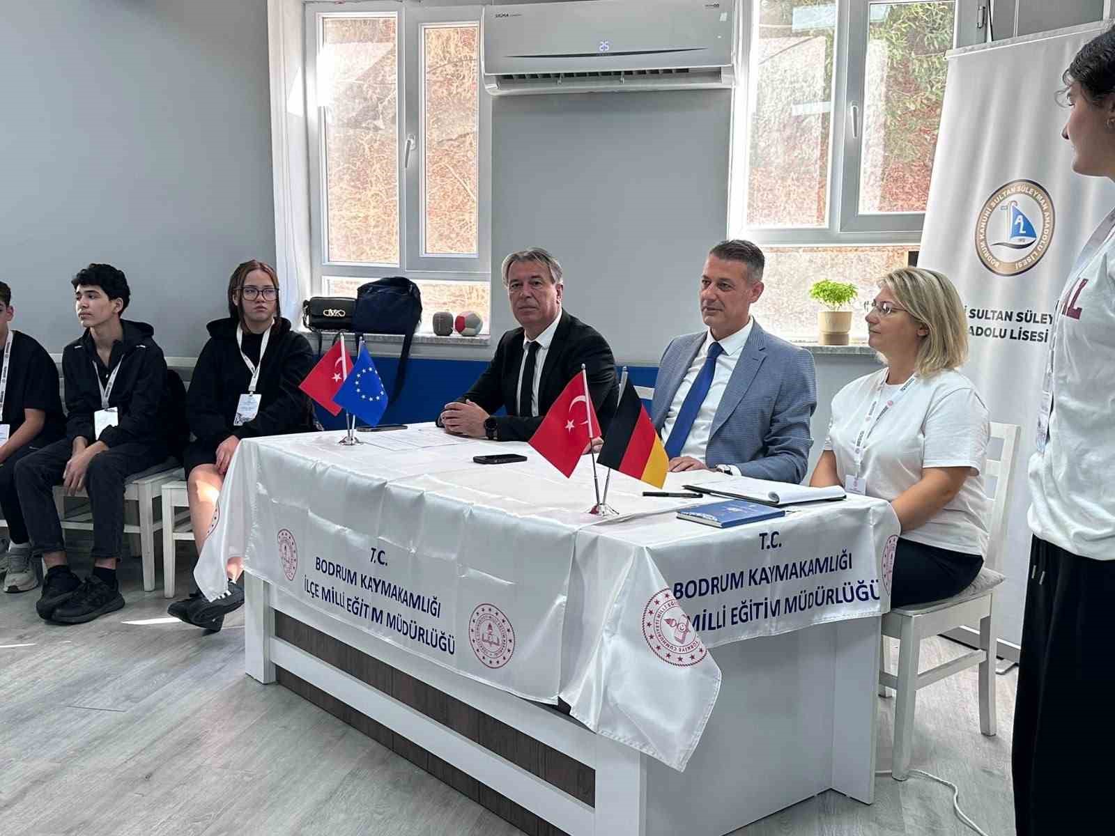 Muğla’nın Bodrum ilçesinde Erasmus Akreditasyon Projesi kapsamında Almanya’dan gelen 9