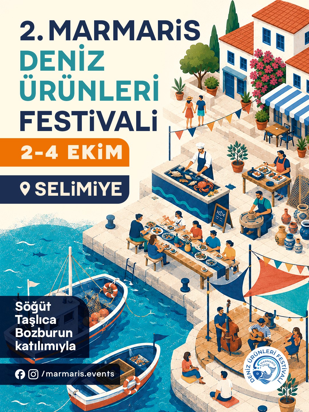 Marmaris’te 2-4 Ekim tarihlerinde düzenlenecek Deniz Ürünleri Festivali, Türkiye’nin yanı