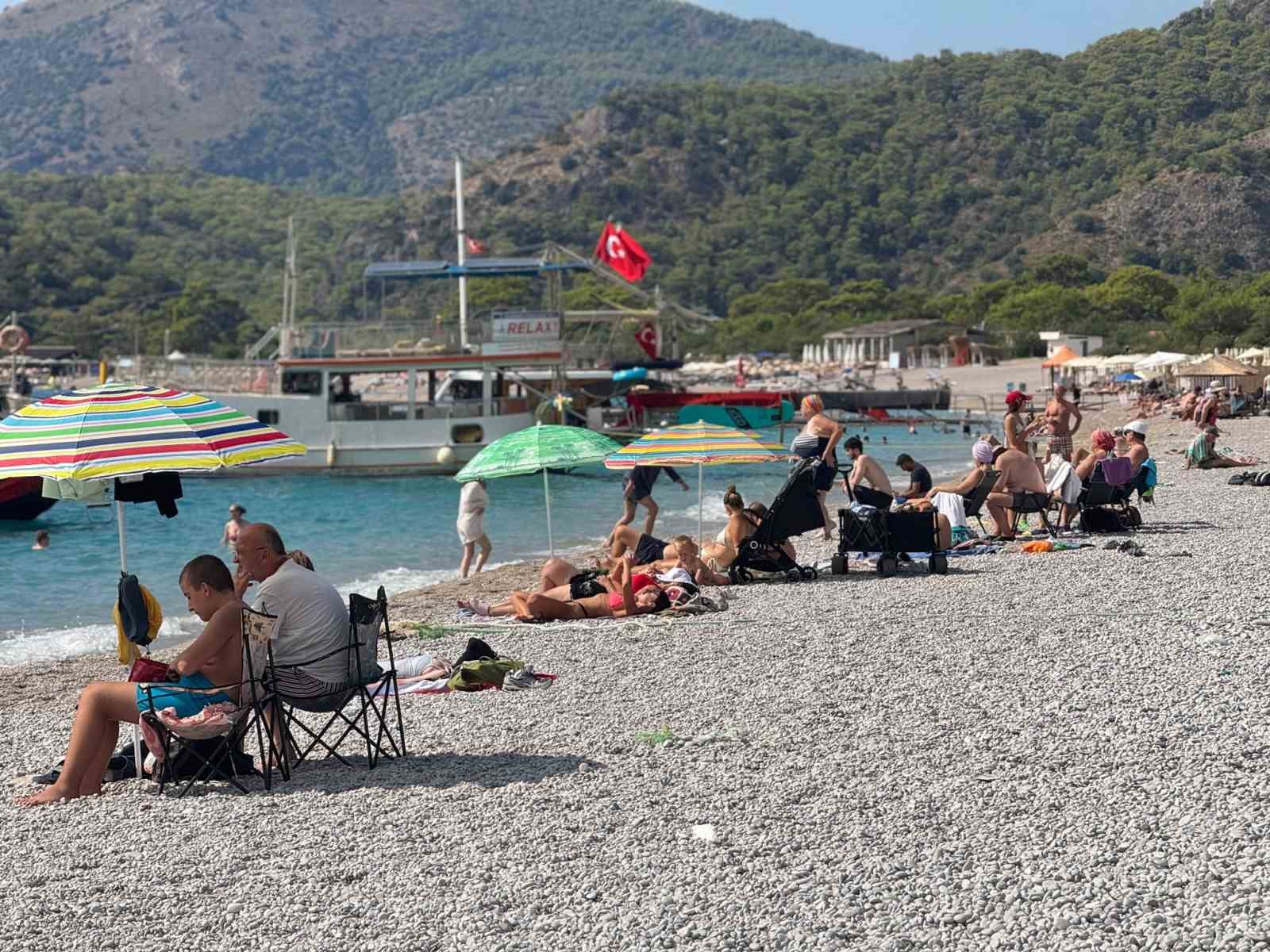 Fethiye’de eylül ayının son günlerine girilmesine rağmen yazdan kalma hava,