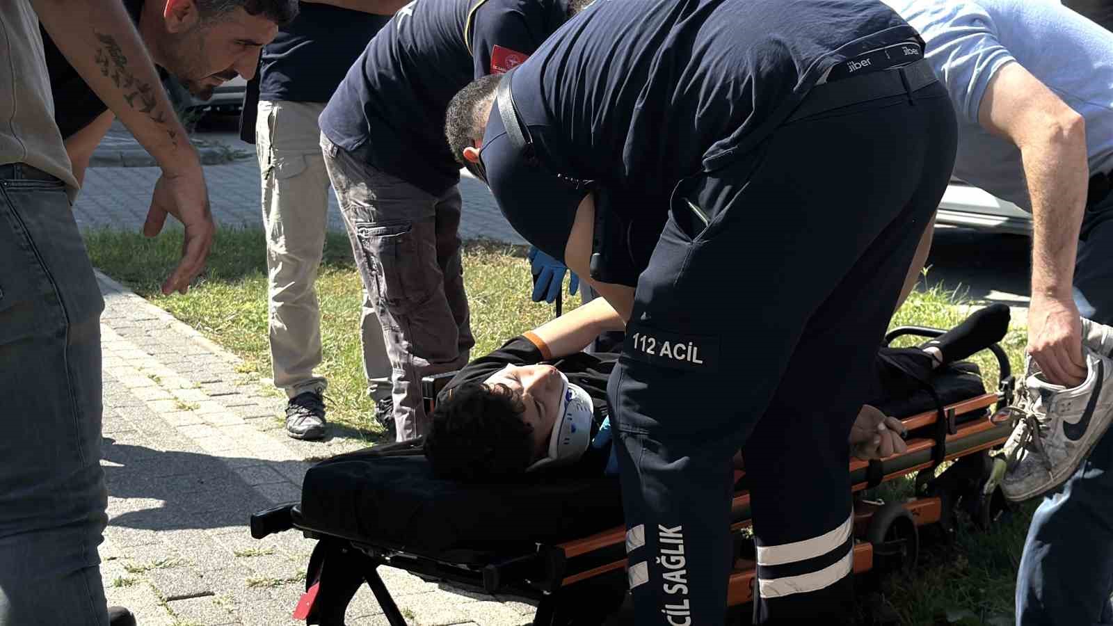 Muğla’nın Menteşe ilçesinde U.Ö. isimli genç motosiklet sürücüsü, önünde sola