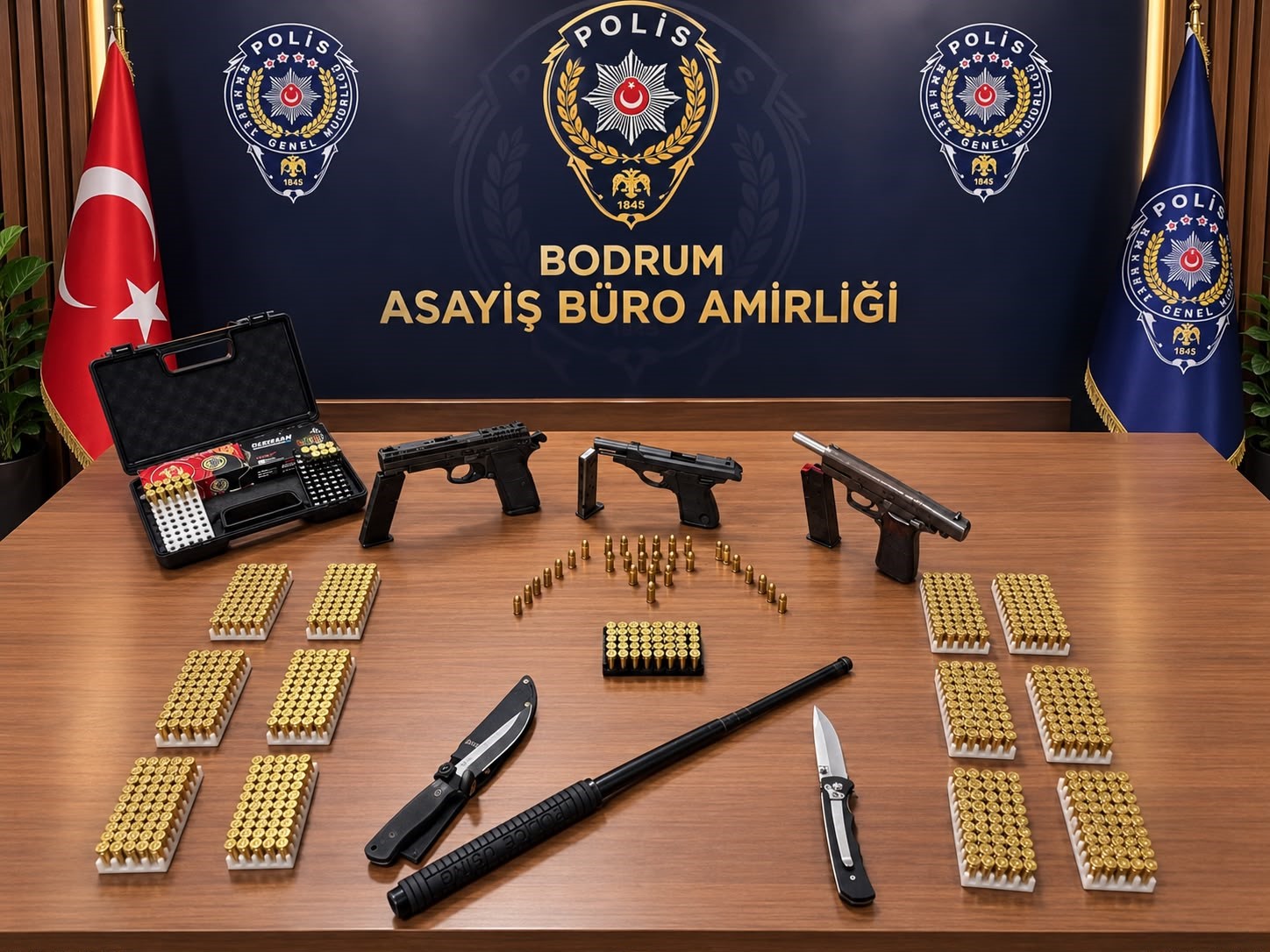 Muğla’nın Bodrum ilçesinde sokakta rastgele ateş açıldığı ihbarı üzerine harekete