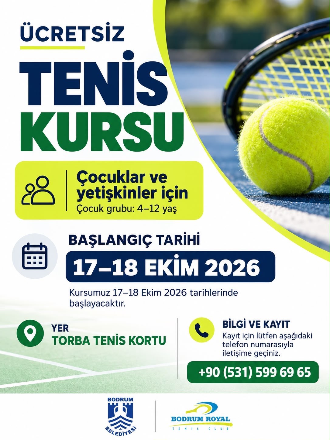 Bodrum Belediyesi tarafından çocuklar ve yetişkinlerin sporla buluşmasını sağlamak amacıyla