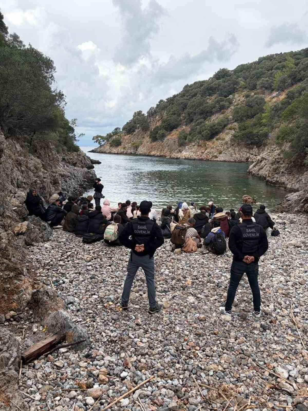 Muğla’nı Fethiye ilçesi Dalyan Deresi koyunda yası dışı yollardan kaçış