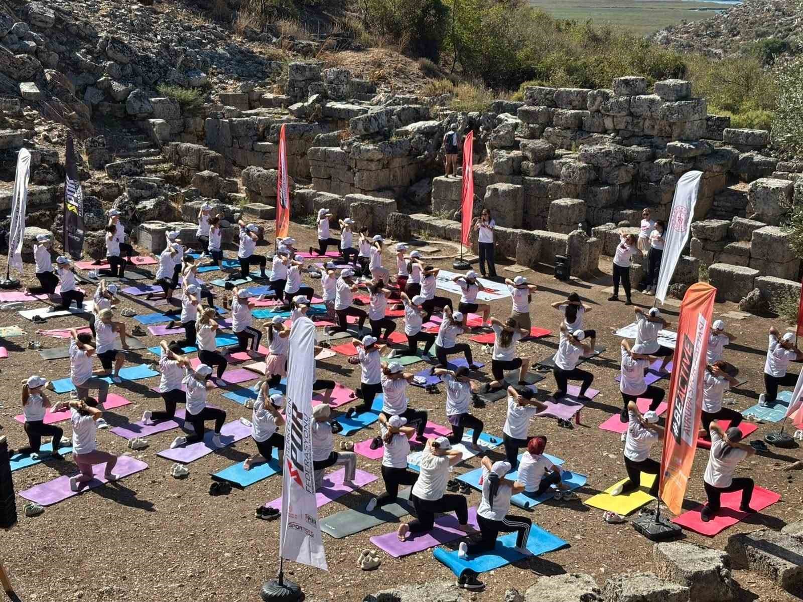 Avrupa Spor Haftası etkinlikleri kapsamında Muğla’nın Ortaca ilçesinde gençlere yönelik