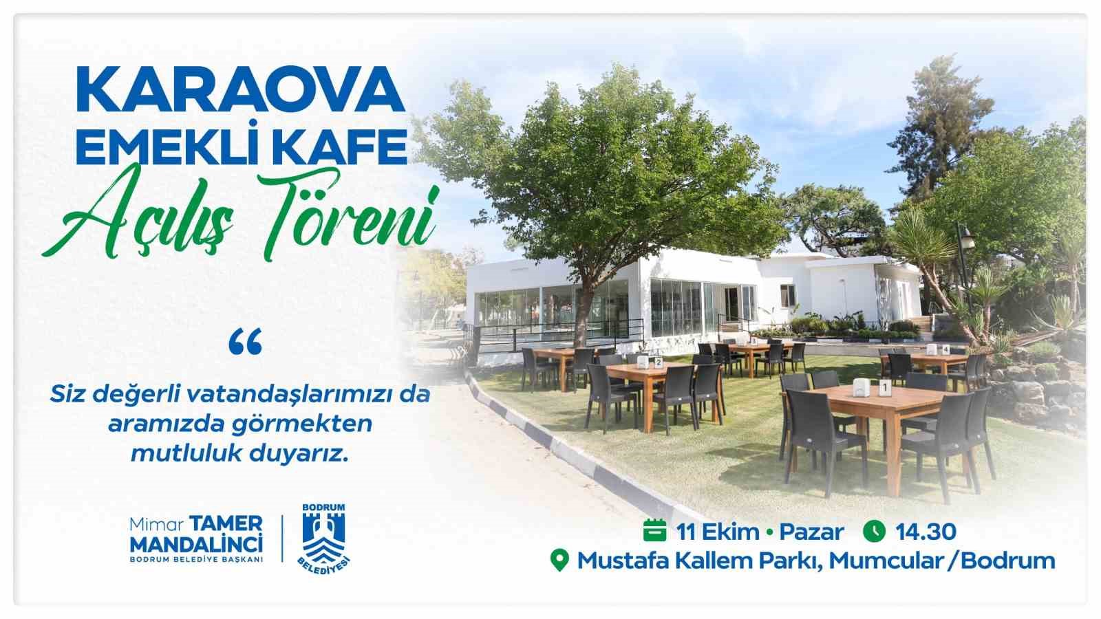 Bodrum Belediyesi tarafından Bodrum’un ikinci emekli kafesi olarak hayata geçirilen