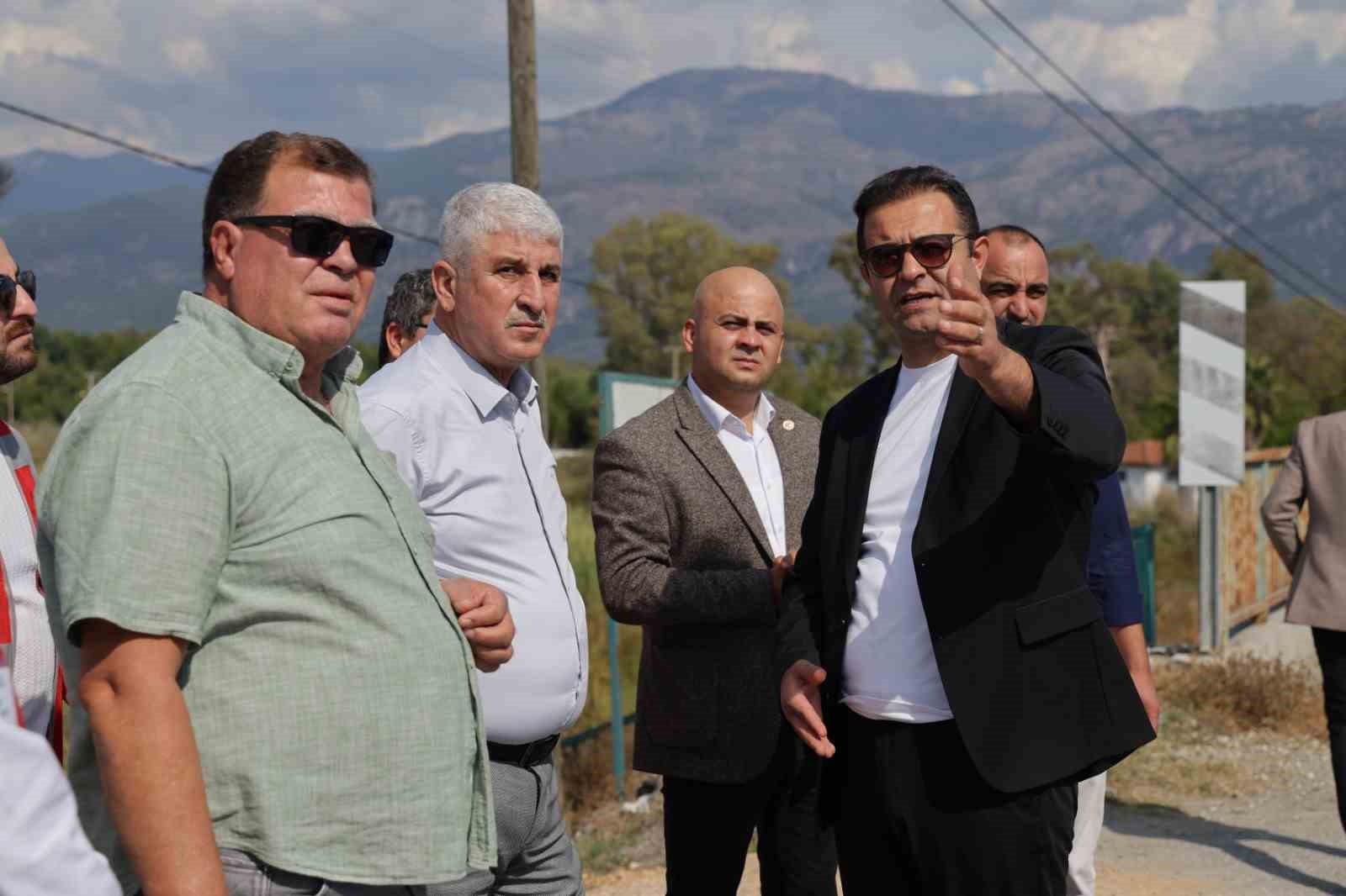 Muğla Büyükşehir Belediyesi Genel Sekreteri Tayfun Yılmaz, Köyceğiz ilçesinde devam