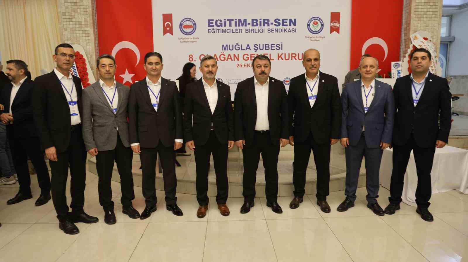 Eğitim Bir-Sen Muğla Şubesi’nin 8’inci olağan genel kurulunda mevcut Şube