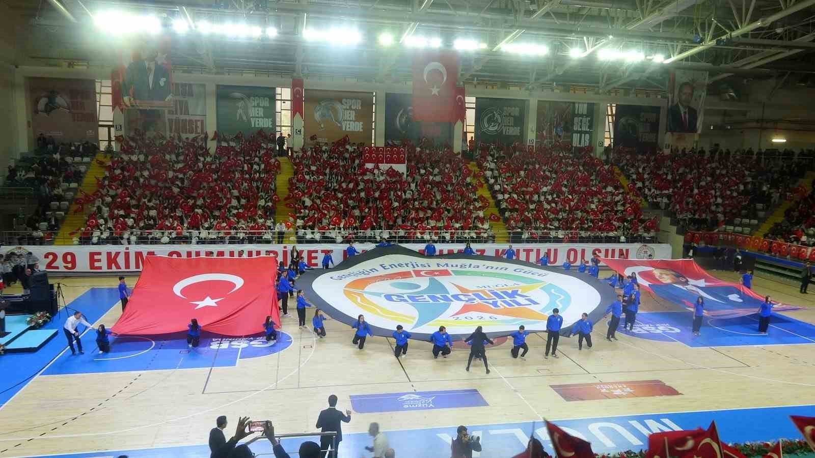 Muğla’da Cumhuriyet’in ilanının 103’üncü yıl dönümü, düzenlenen tören ve etkinliklerle