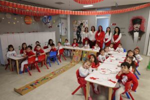 Muğla Büyükşehir Belediyesine bağlı 8 gündüz bakımevinde 29 Ekim Cumhuriyet