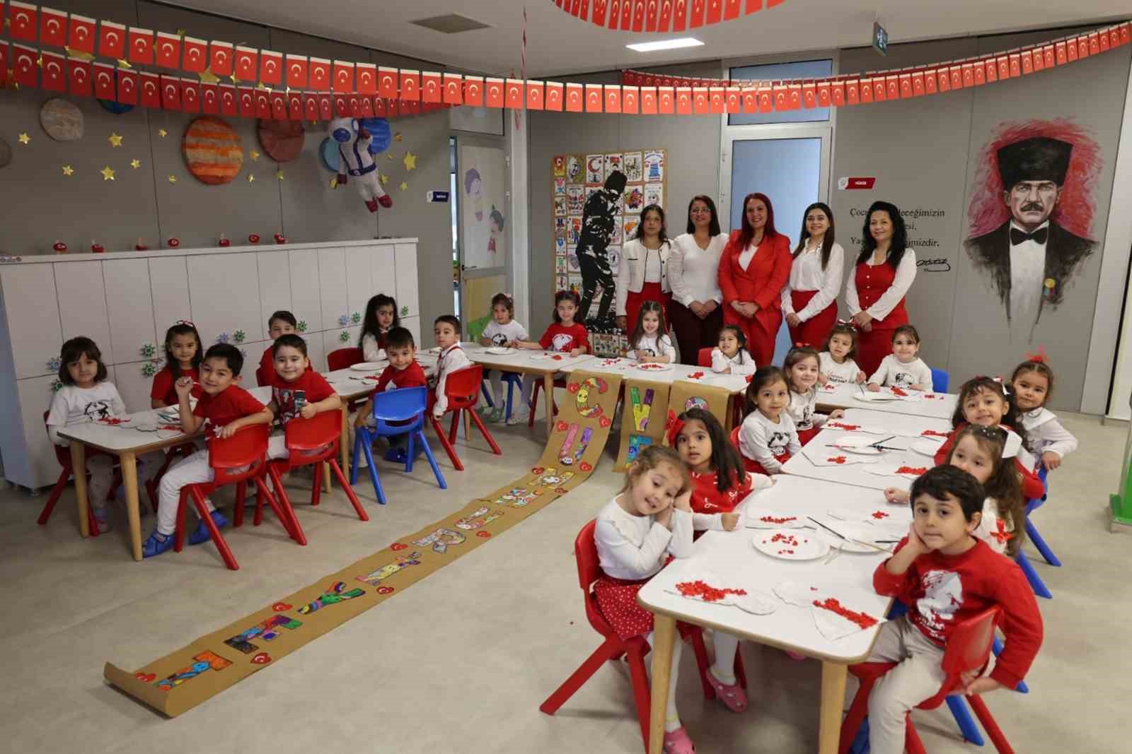 Muğla Büyükşehir Belediyesine bağlı 8 gündüz bakımevinde 29 Ekim Cumhuriyet
